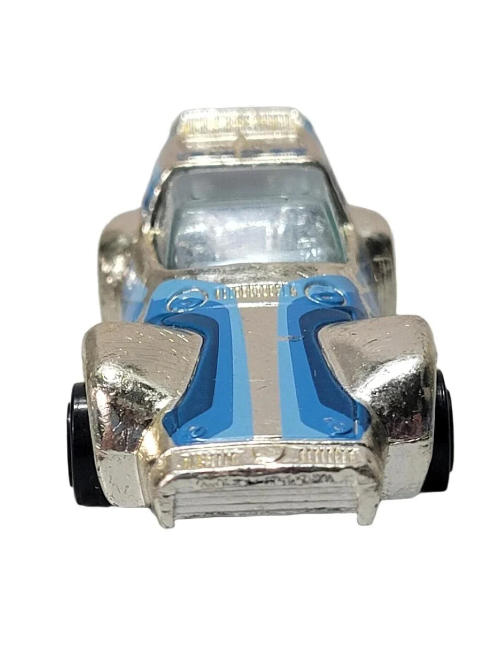1980 Kenner CPG Prod Corp No.1027 Silver Blue NA 217 Die-cast Race Car OH plate